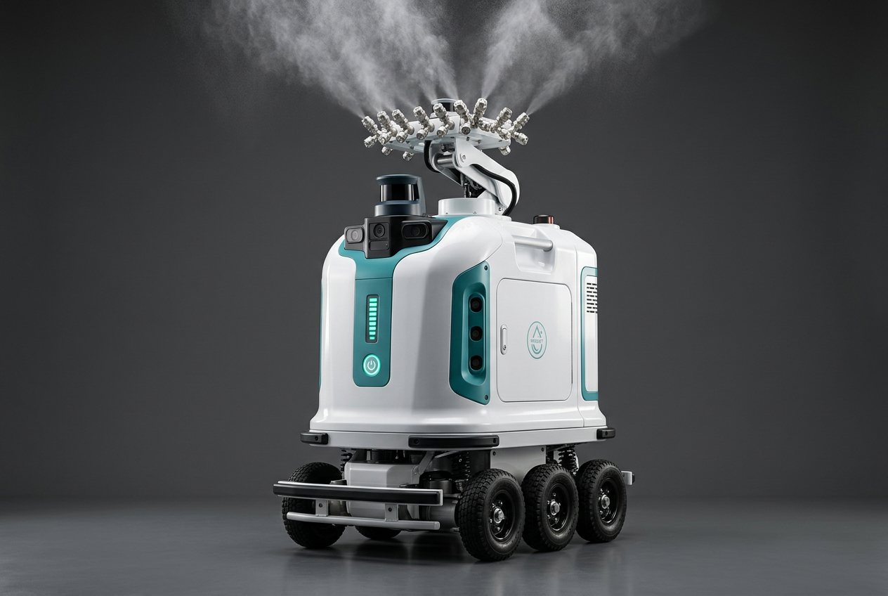 AeroClean Autonomous Fogging Robot